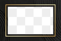 Png black textured frame mockup