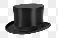 Top hat png sticker, headwear image on transparent background