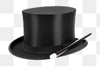 Magician hat png sticker, object image on transparent background