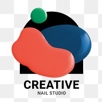 Color paint creative png logo for creative nail studios