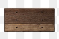 Scandinavian cabinet png mockup wooden furniture