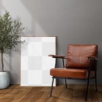 Frame png in modern living room interior design