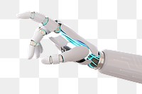 Cyborg png hand finger pointing, technology of artificial intelligence