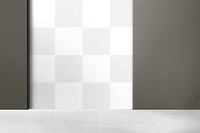 Minimal wall mockup png authentic empty room interior design