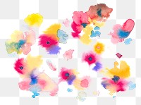 Colorful png flowers watercolor spring seasonal graphic