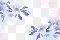 Purple png watercolor leaf background beautiful spring season