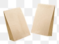 Png paper bag packaging mockup for food company