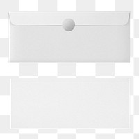 Envelope png mockup stationery white minimal style