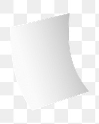 Png paper poster mockup on transparent background