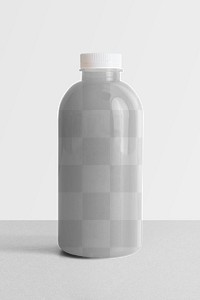 Png plastic bottle mockup transparent product packaging