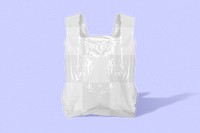 Plastic grocery bag png mockup 