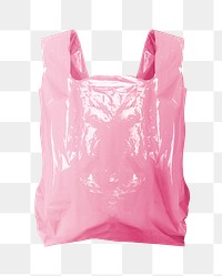 Plastic grocery bag png on transparent background