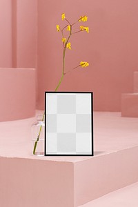 Frame png transparent mockup pastel interior 