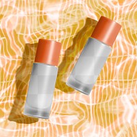 Cosmetic bottle png mockup on transparent background