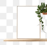 Frame png transparent background with housplant