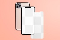 Phone screen png mockup 