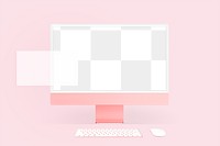 Computer screen mockup png 