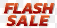 Flash sale PNG typography speed red font