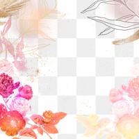 Pink rose png background, pastel aesthetic design, remixed from vintage public domain images