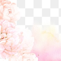 Pink rose png background, pastel aesthetic design, remixed from vintage public domain images