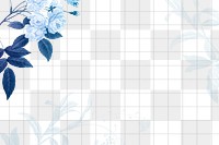 Leaf frame png, aesthetic border, remixed from vintage public domain images