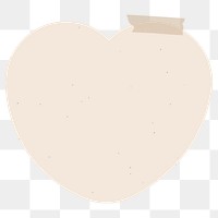 Goodnotes stickers png heart shaped sticky notes element