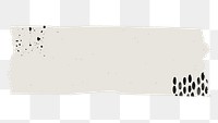 Png decorative tape element in memphis style, white paper