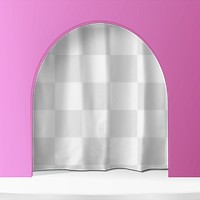 Product backdrop png, vault with transparent background