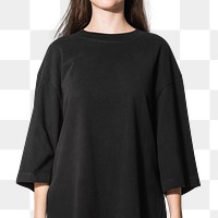 Oversized t-shirt png, realistic design
