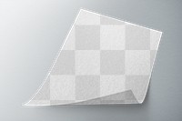 A4 paper png mockup, transparent blank design space