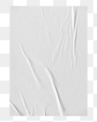 Wrinkled paper png, realistic poster design space