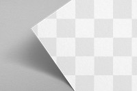 A4 paper png mockup, transparent blank design space