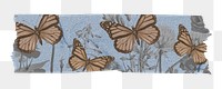 Butterfly collage png washi tape, DIY decorative scrapbooking