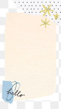 PNG paper note sticker, transparent background