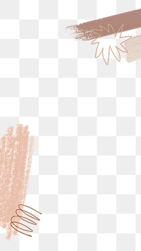 Aesthetic border png, watercolor on transparent background