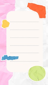 PNG paper note abstract transparent background