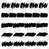 Brush PNG black ink pattern