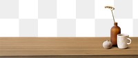 Wooden table png for product background