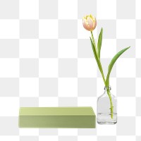 Flower png product display with tulip