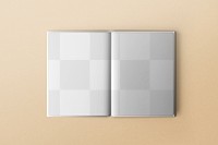 Open book png mockup, transparent design 