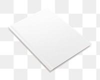 White book cover png, transparent background