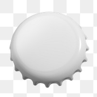 Bottle cap png, isolated object on transparent background