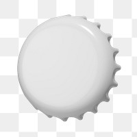 Bottle cap png sticker, isolated object on transparent background