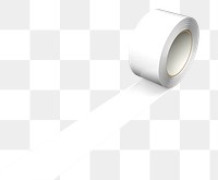 White washi tape png, isolated object on transparent background