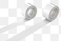 White washi tape png, isolated object on transparent background