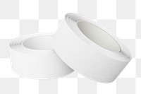 White washi tape png sticker, isolated object on transparent background