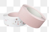 Pink washi tape png, isolated on transparent background