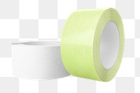 Lime green tape png, isolated on transparent background