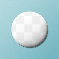 Pin badge mockup png, blank design accessory