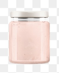 Pink jelly png jar, transparent background